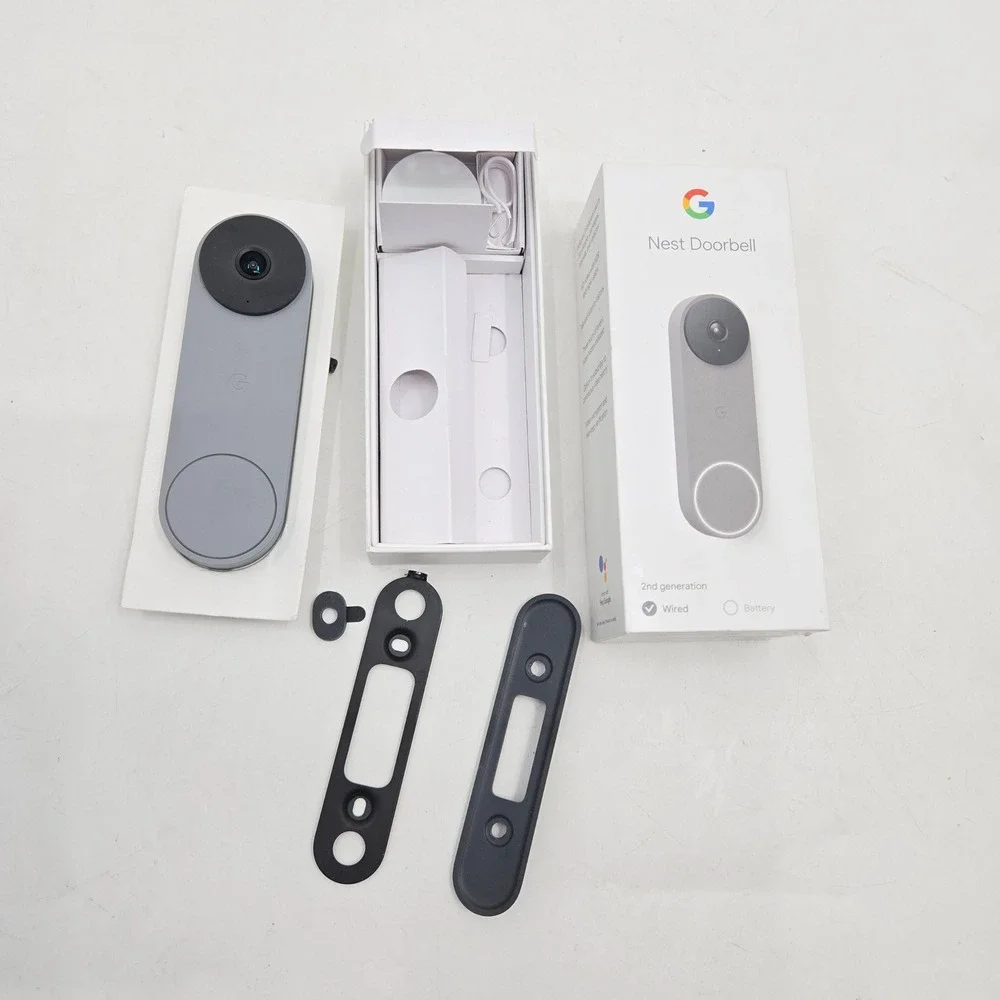 Google Nest Doorbell 2nd Generation Wired Smart Video Doorbell Ash GA03696-US